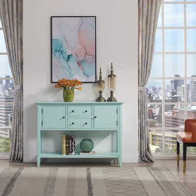 Almyra 45.9" Wide 2 Drawer Side Table