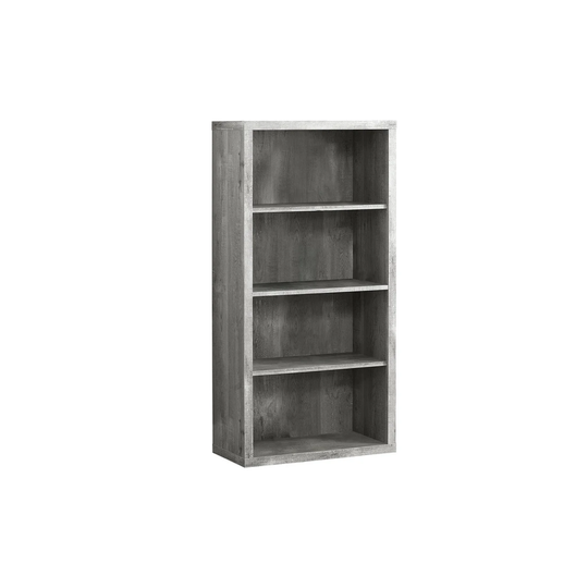 Bookshelf, Bookcase, Etagere, 5 Tier, 48"H, Office, Bedroom, Laminate, Beige, Contemporary, Modern