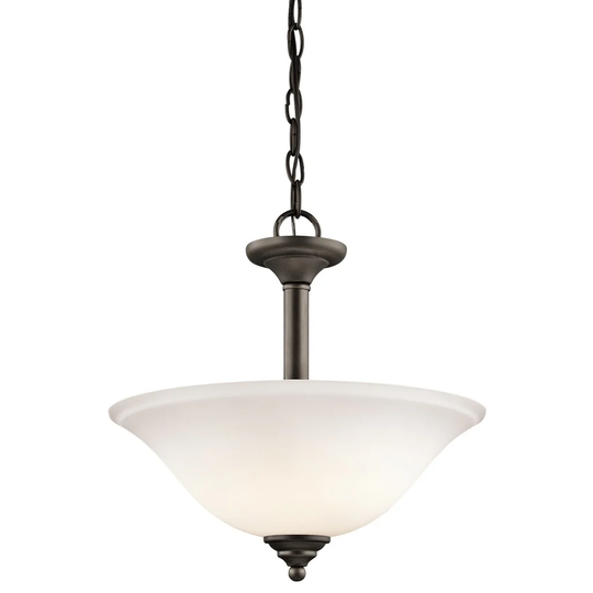 Kichler Lighting Armida Collection 2-light Olde Bronze LED Pendant/Semi-Flush Mount - Olde Bronze