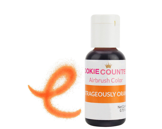 Outrageously Orange Airbrush Color .75 Oz - Highly Pigmented Orange Airbrush Coloring With Superior Strength & Spray-Ability
