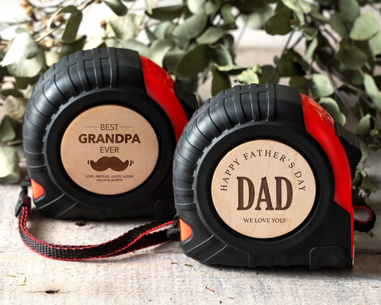 Birthday Gift For Him | Tape Measure Personalized Gifts Dad Custom Engraved Ruler Husband No One Measures Up