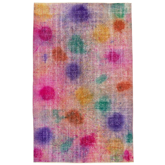 Hand-knotted Color Transition Multi Color Wool Rug - 5'5" x 8'9"