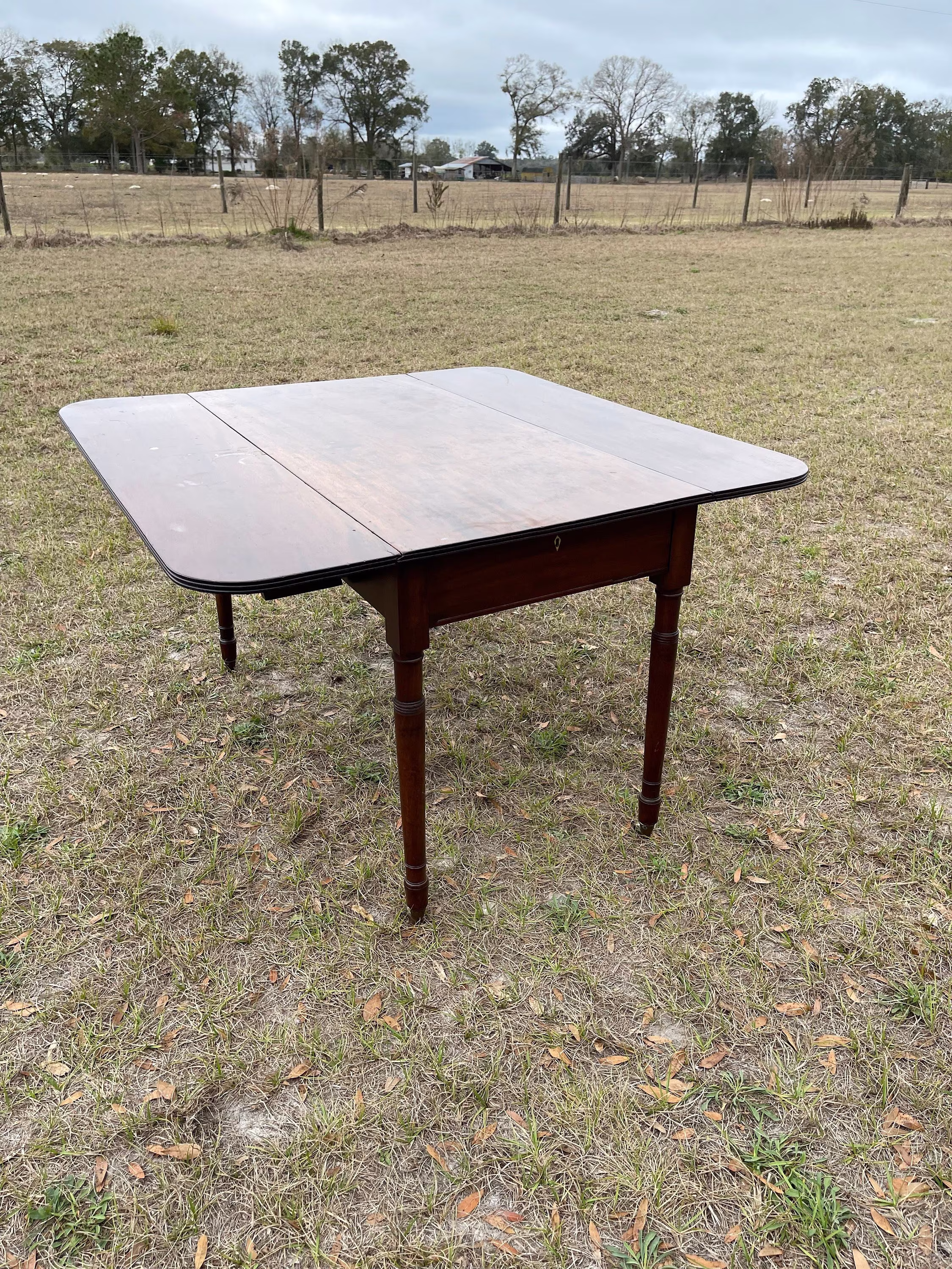 Antique Drop Leaf Table, Silverware Drawer, Wood Furniture, Dining Table, Table With Wheels, Farmhouse Kitchen Solid Wood