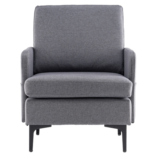 FCH Lounge Chair, Comfy Single Sofa Accent Chair for Bedroom Living Room Guestroom, Dark Grey - (31.1*26.77*34.65)"