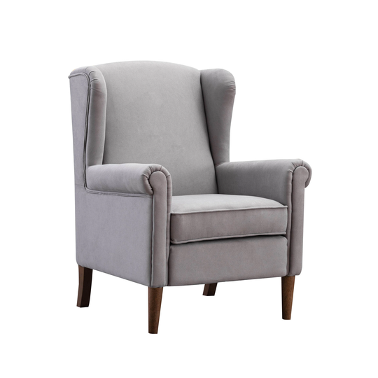Porthos Home Jacy Accent Chair, Fabric Upholstery, Rubberwood Legs