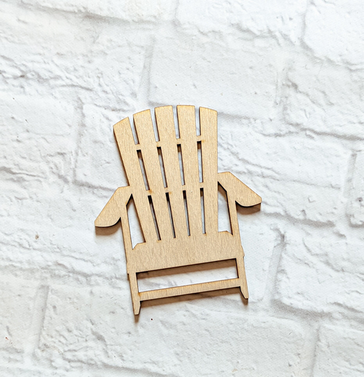 Beach Chair Cut Out - Various Sizes Summer Blanks Wooden Blanks- Shapes Laser Cut Shape