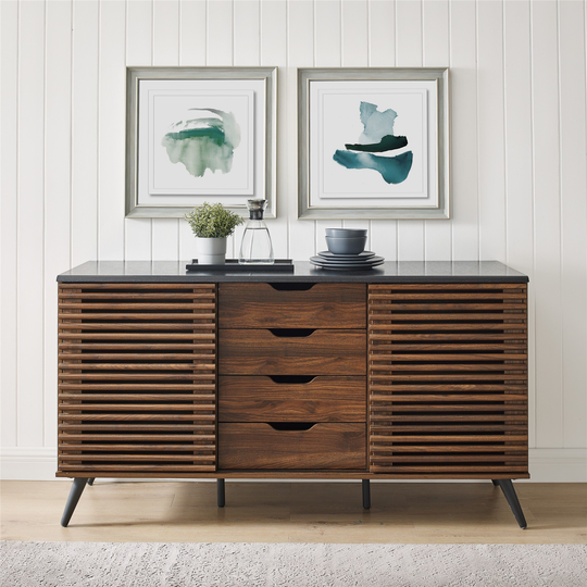 Middlebrook Designs Sliding Slat Door Sideboard