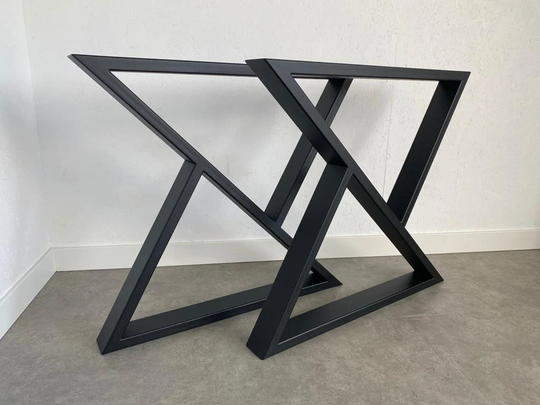 Top Quality Set Of 2 Table Legs, Industrial Style Steel Metal Dining Kitchen Legs/ Width 80cm