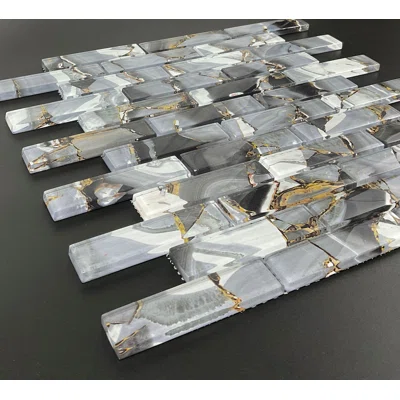 Art Craft Glass Brick Joint Mosaic Wall Tile