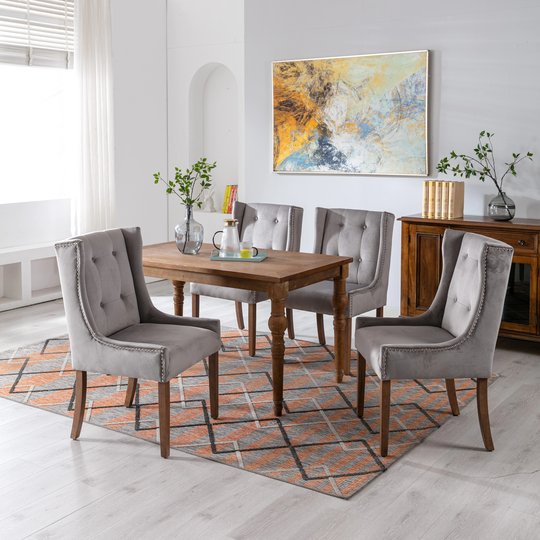 Vlevet Upholstered Wingback Chair Dining Chair