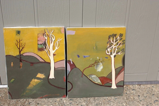 Mehri Fatemeh Dadgar Landscape Painting - Iran Iranian American