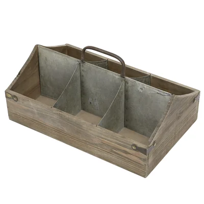 Vintage Wood Decorative Storage Crate