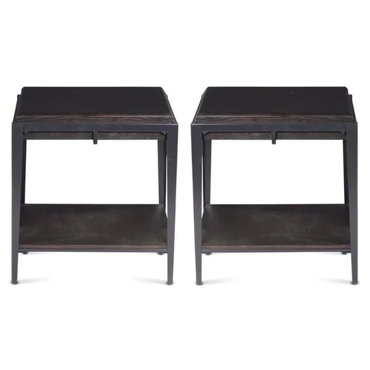 Wood End Table in Espresso Finish - Set of 2 - 54 x 84