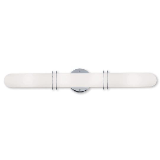 Livex Lighting Pelham 4 Light Polished Chrome Bath Vanity - Polished chrome - Polished chrome
