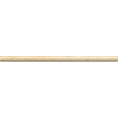12" x 0.5625" Marble Pencil Liner Tile Trim in Crema Marfil Select