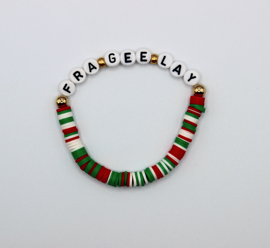 Fra-Gee-Lay Heishi Bead Christmas Bracelet