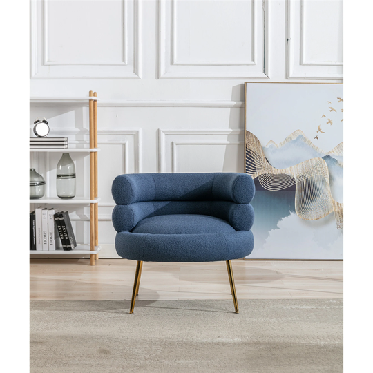 leisure sofa accent chair with golden leg