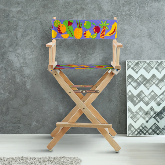 24" Director's Chair Natural Frame-Calypso Fruit - 23"W x 19"D x 39.5"H
