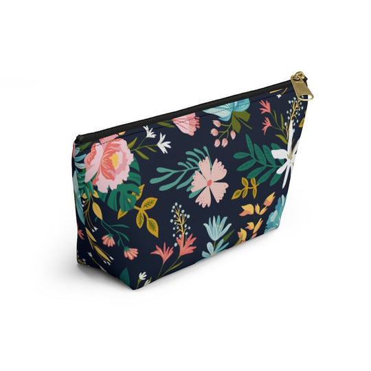 Black Garden | Accessory Pouch Purse, Pencil Case, Cosmetic Bag, Pouch, Travel Makeup Zipper