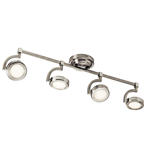 elan Andlos Brushed Nickel 4-light Rail Light