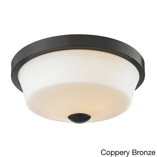 Avery Home Lighting Montego 2-light Matte Opal Glasss Flush Mount