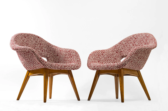 Pair Of Completely Restored Mid Century Modern Chair From 1960