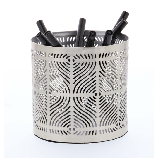 Silver Metal Contemporary Home Organization 4 x 4 x 4