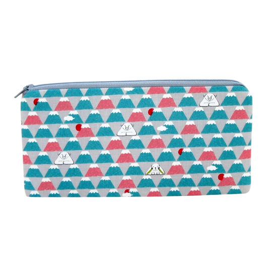 Mountain Pencil Pouch, Bears On The Zipper Pouch