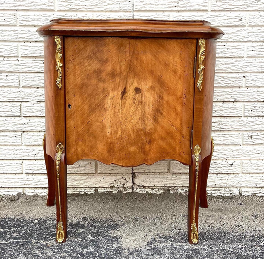 Vintage Louis Xv Style Cabinet End Table