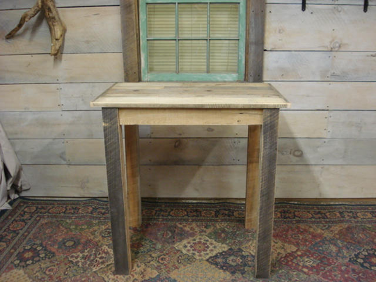 Counter Height Table, Farmhouse Table 30"X 24"X 30 To 40" High. | Pictured Is 36" X 24" 36"H