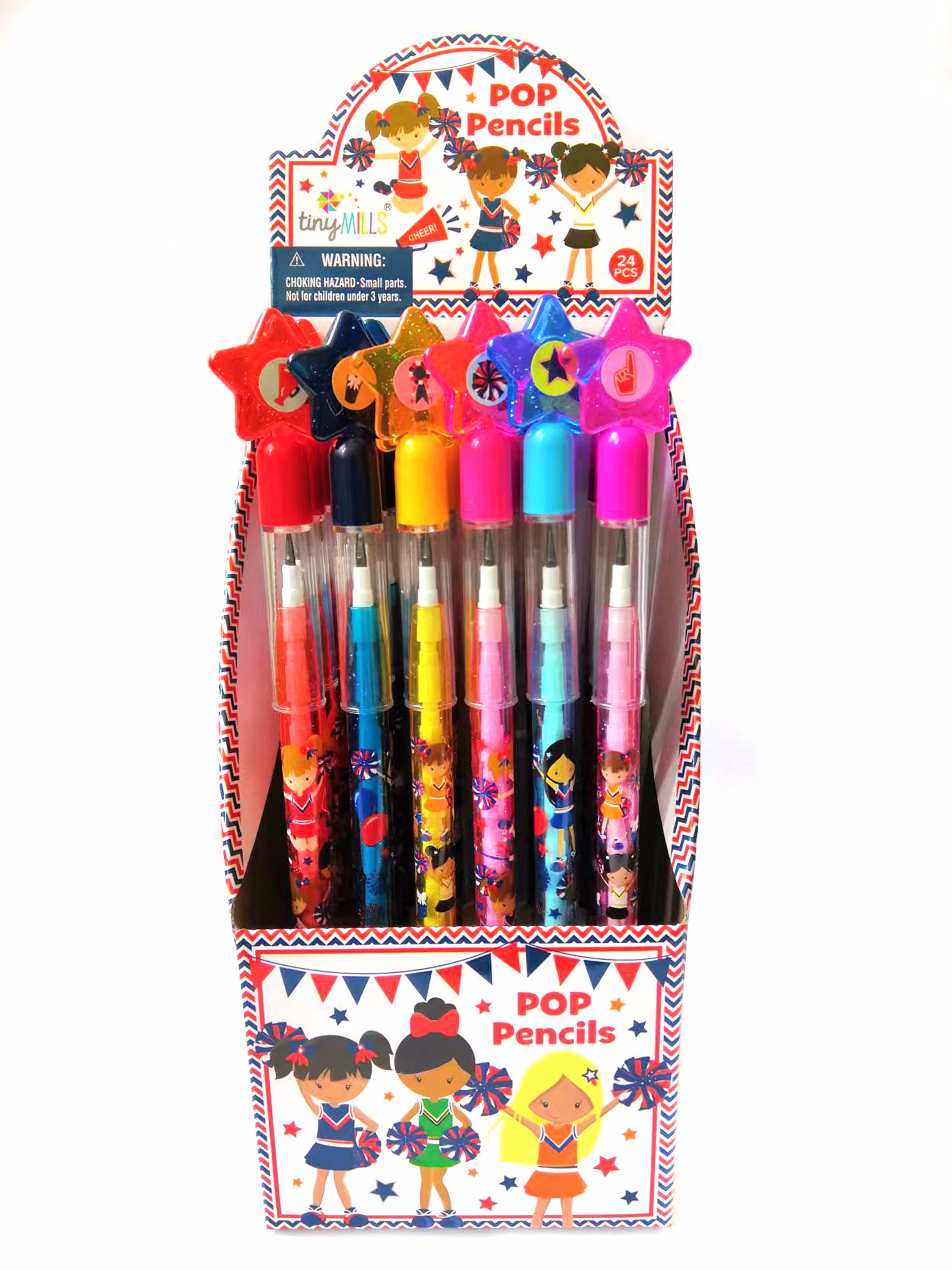 24 Pcs Cheerleading Multi Point Pencils