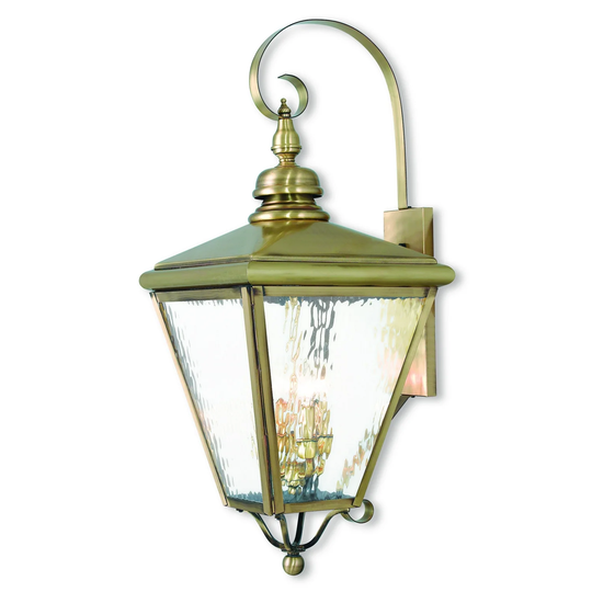 Giuseppe Lighting Four Light Outdoor Wall Lantern Cambridge Antique - Exact Size