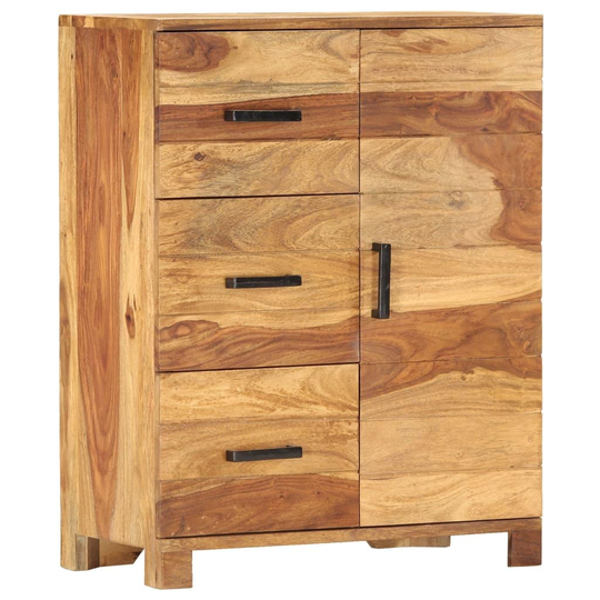 Sideboard 22.8"x11.8"x29.5" Solid Sheesham Wood