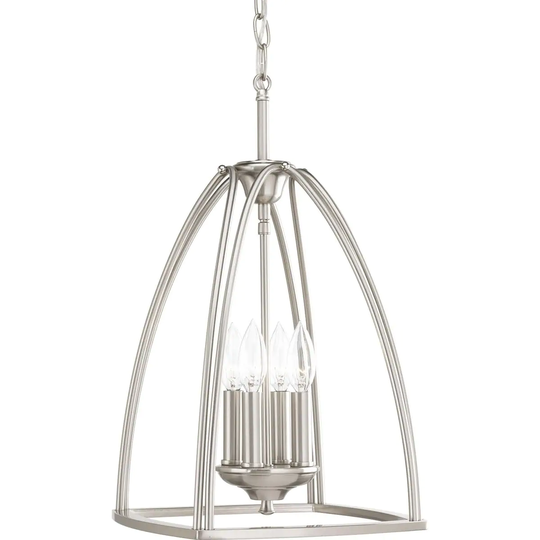Progress Lighting Tally Nickel Steel 4-light Foyer