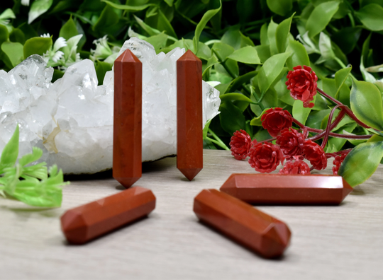 Red Jasper Double Terminated Crystal Point Pencil Pencils