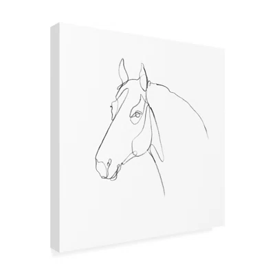 Emma Scarvey 'Equine Pencil Contour III' Canvas Art