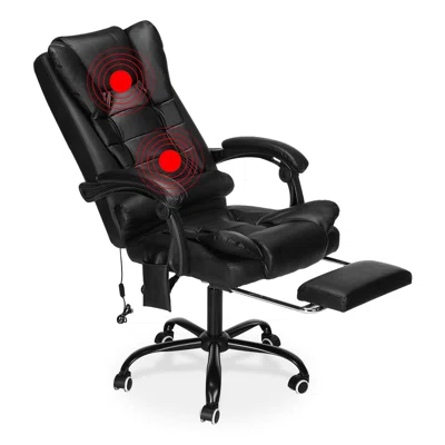 Gaming Massage Chair With Massage Function 135° Lying Recliner Seat Home Office Chair