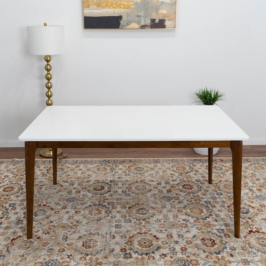 Savana Mid-Century Modern Solid Wood 59-inch Rectangular Dining Table