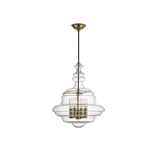 Hudson Valley Lighting Washington 4-light Small Pendant, Aged Brass