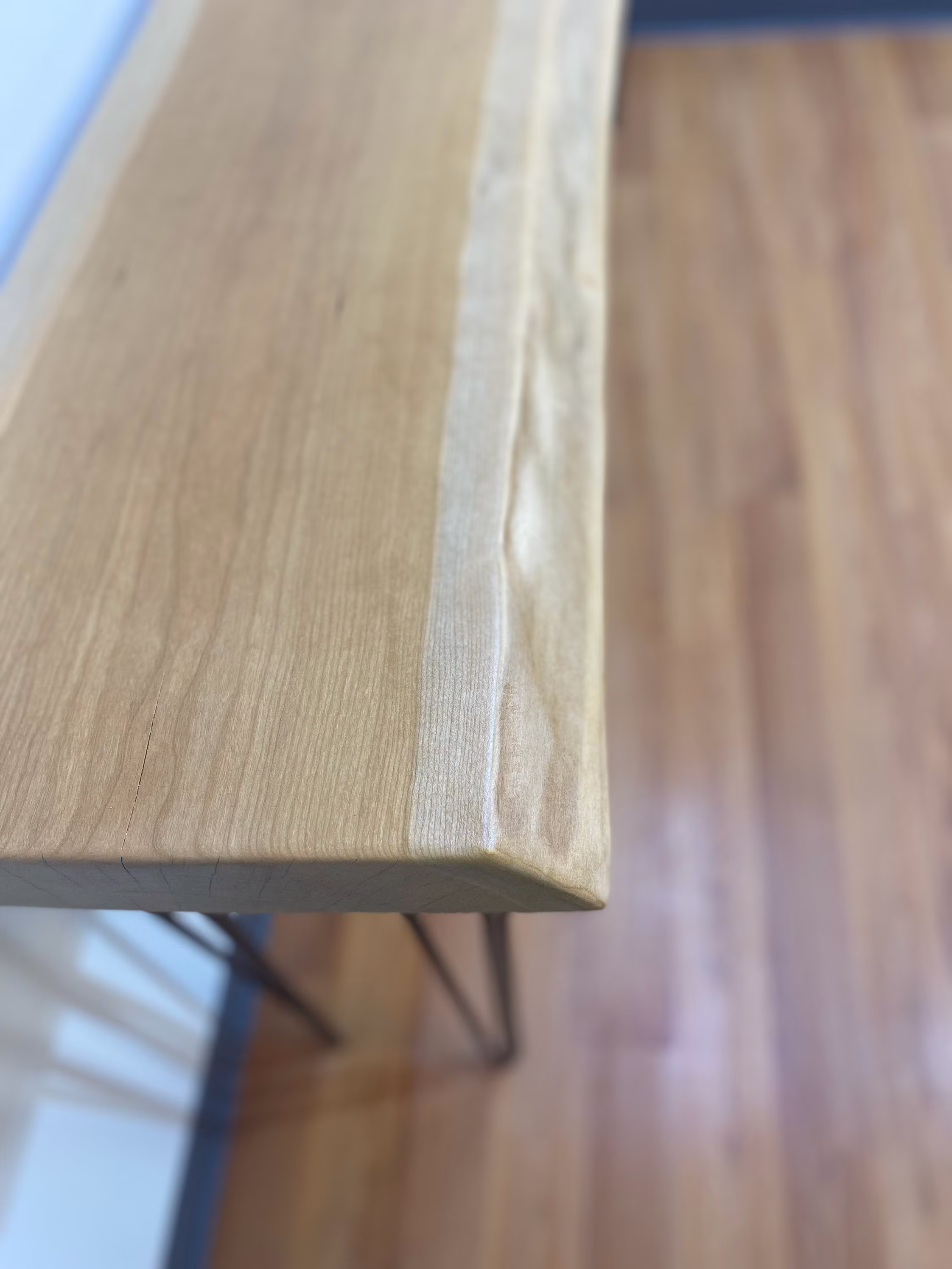 Live Edge Sofa Table, Edge Couch Table, Wood Sofa Cherry Live Table