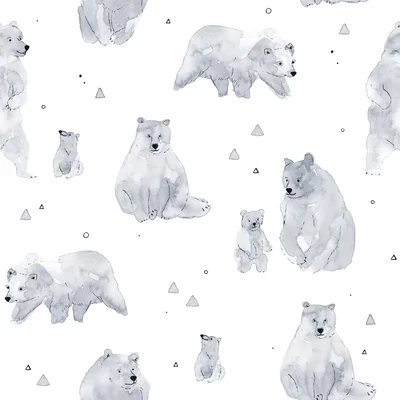 Dey Bears 10' L x 24" W Peel and Stick Wallpaper Roll