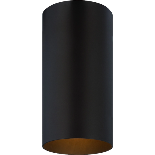 Volume Lighting 1-Light Antique Bronze Outdoor Cylinder Flush Mount