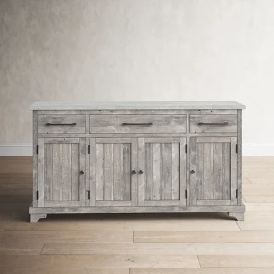 Dalhart 67" Wide 3 Drawer Pine Solid Wood Sideboard
