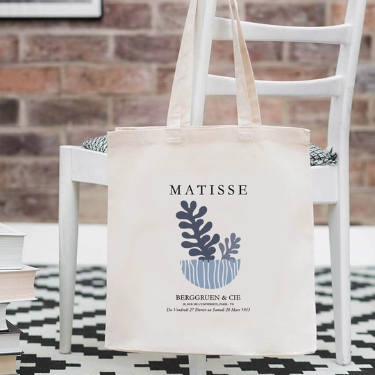 Mzshop - 100% Cotton Tote Bag Matisse Abstrackt 3 Painter Famous Art Classic Shopping