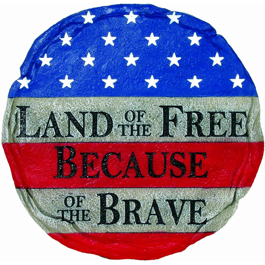 Land of the Free Decorative Garden Stone - Multi-Color