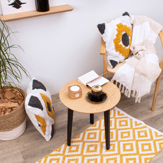 Coffee Table - Wood Tripod Unique Handmade Furniture Home Decor Living Room Farmhouse