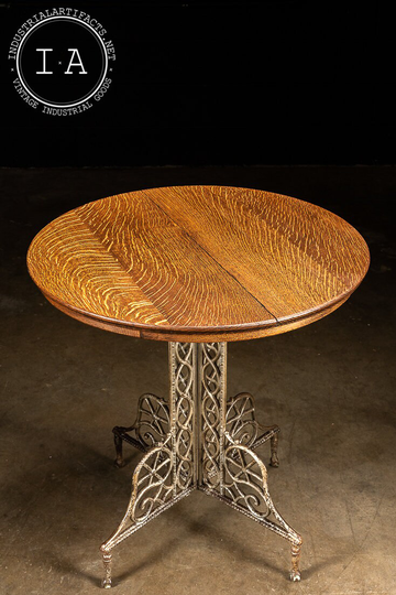 Antique Victorian Cast Iron Bistro Table