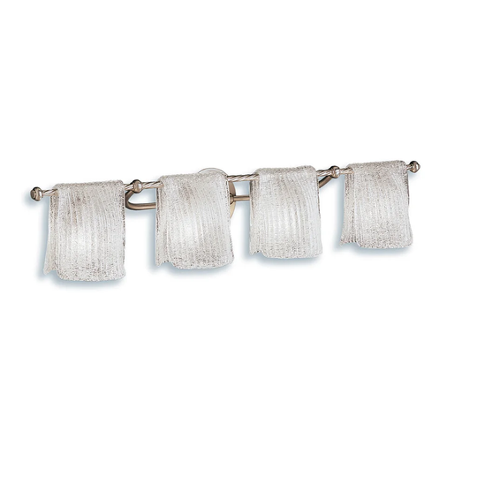 Kichler Lighting Drapes Collection 4-light Brushed Nickel Bath/Vanity Light