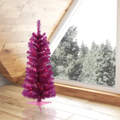 Fuchsia Pencil Artificial Christmas Tree