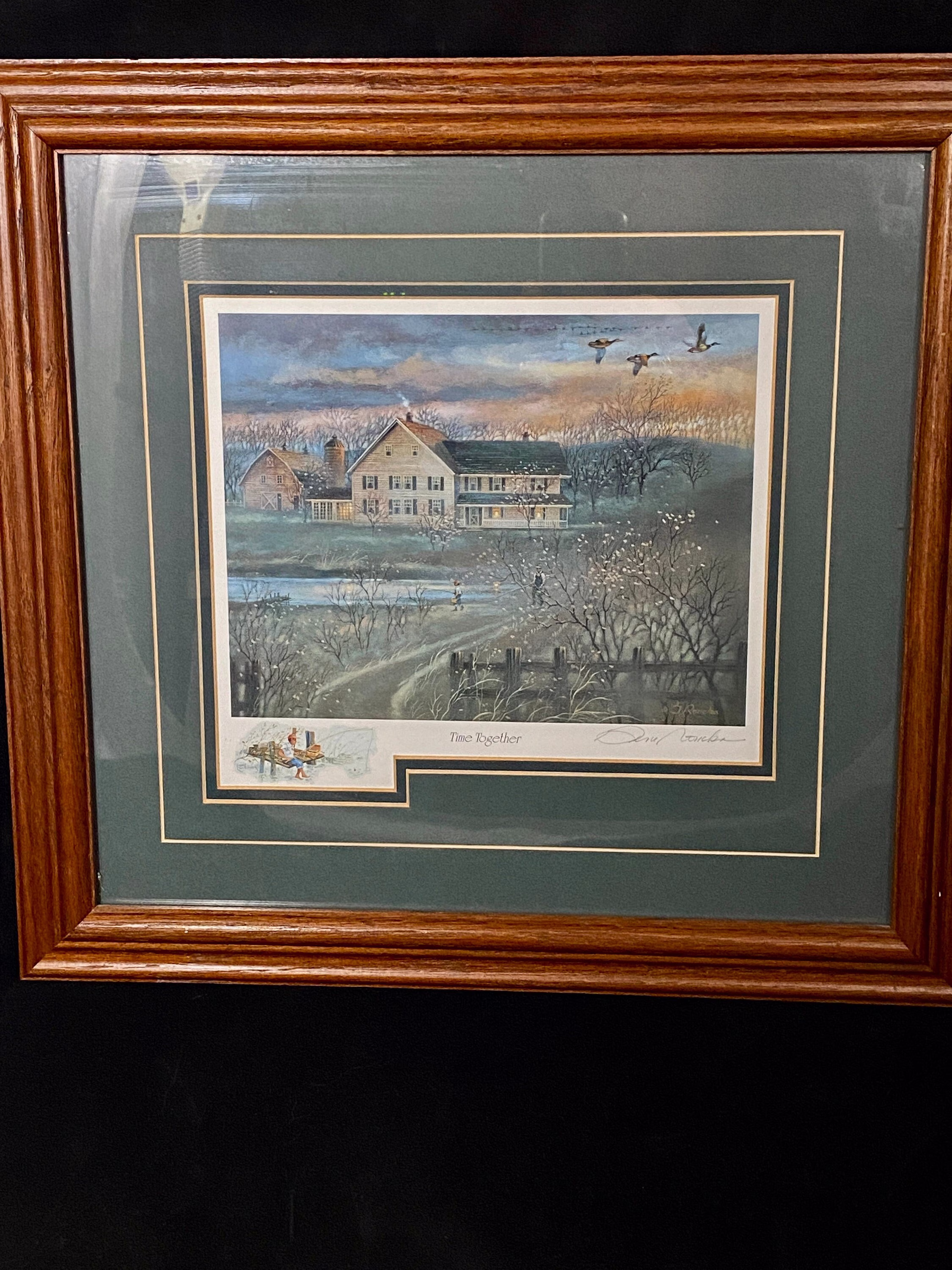 Gene Roncka Penciled Signed "Time Together" Print With Remarque